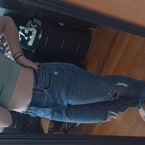 Abercrombie curve love ultra high rise mom jean